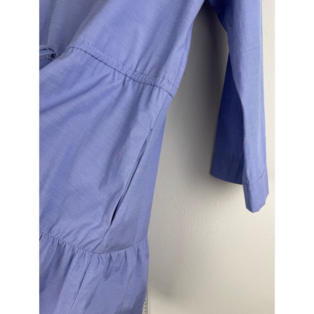Pomander Place Do+Be Lucy Chambray Blue Tie Waist Dress M - Picture 10 of 15